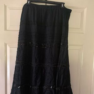 Chico’s long black skirt